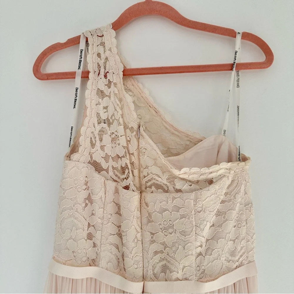 David’s Bridal one shoulder bridesmaid dress. Worn once. - Picture 2 of 10